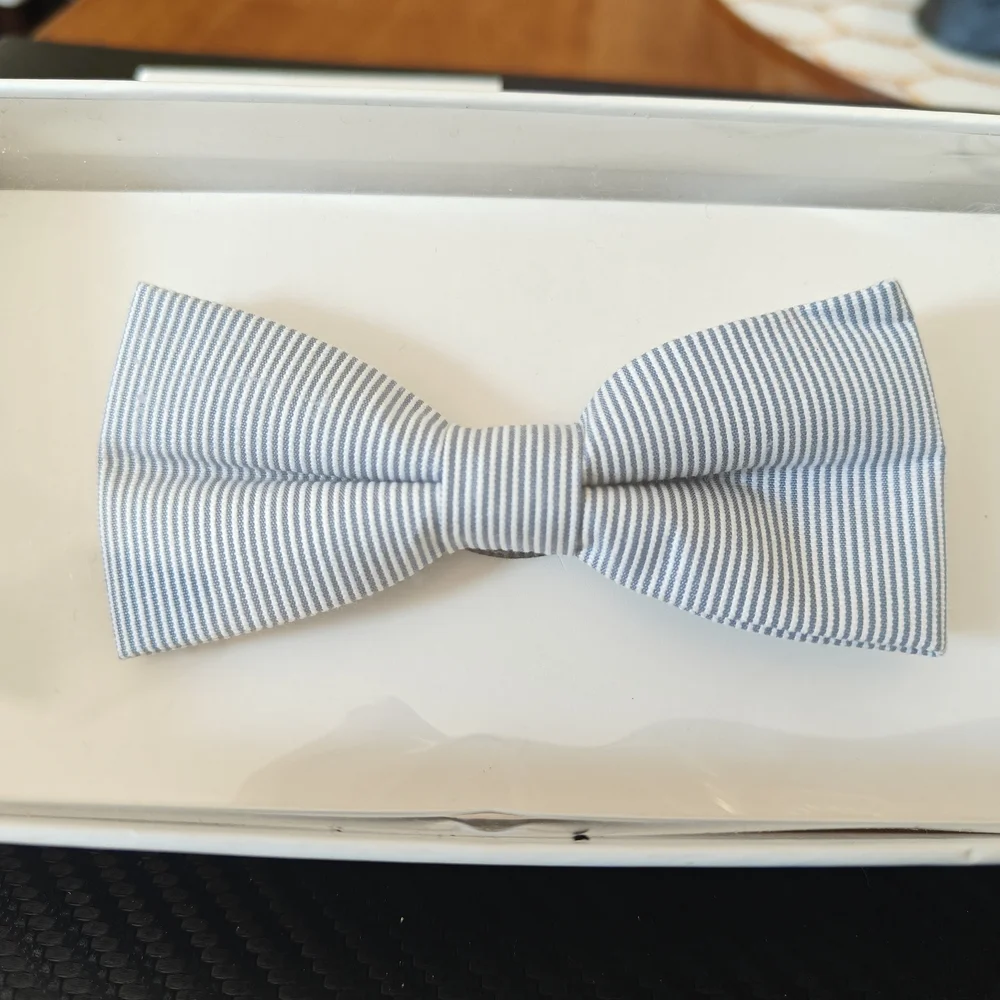 Appaman Classic Striped Bow Tie - Black and White